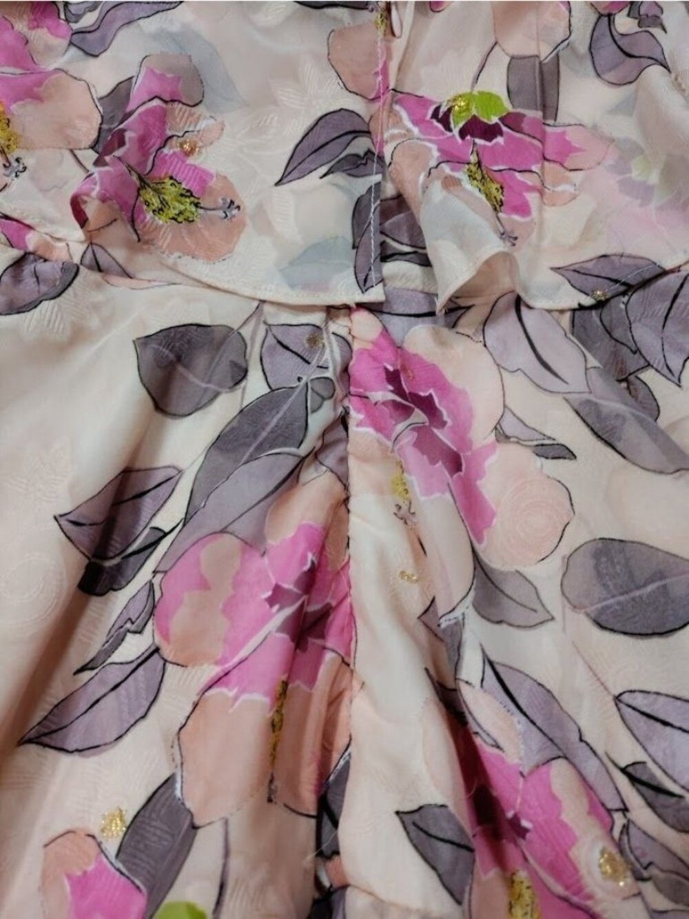 Lulus Perfect Paradise Dress M Whimsy Floral Fairy Garden Party Wedding Guest - Picture 7 of 11